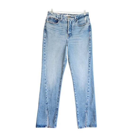 Good American Light Blue Straight Leg Jeans - Picture 2 of 15